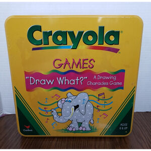 Crayola Draw What Game in Metal Tin Cardinal Games 2000 NIB